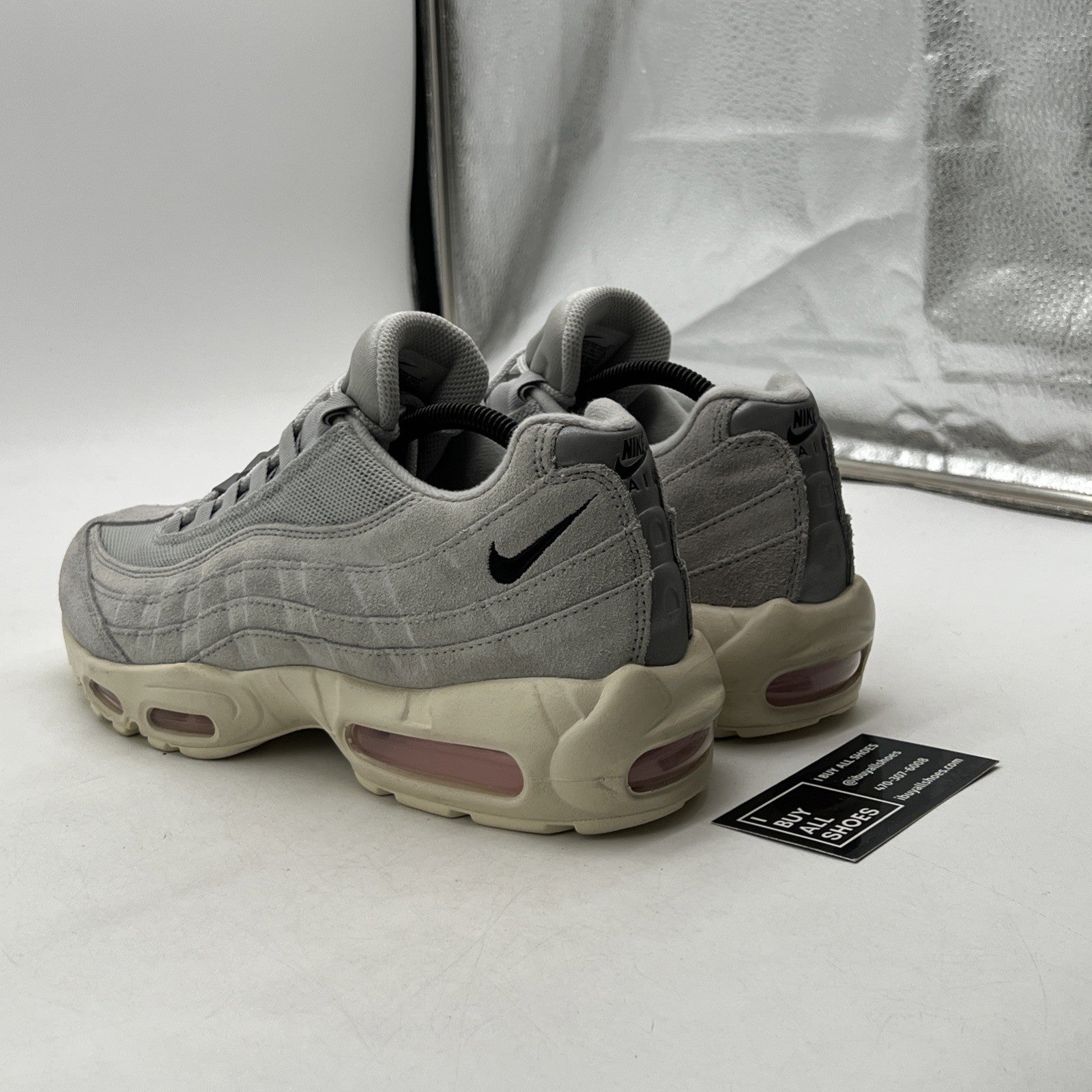 Size 9.5 - Nike Air Max 95 Grey Fog Pink Foam (DX2670-001)