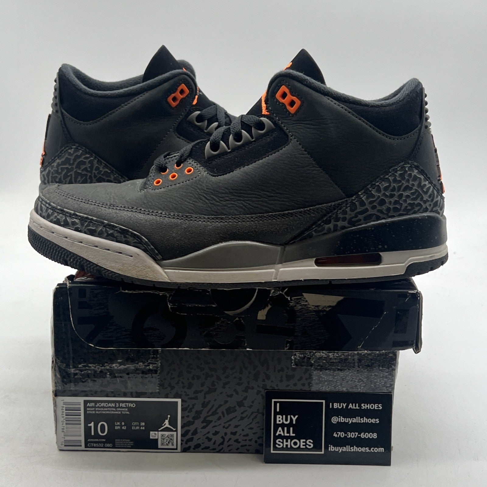 Size 10 - Air Jordan 3 Retro 2023 Mid Fear (CT8532-080)