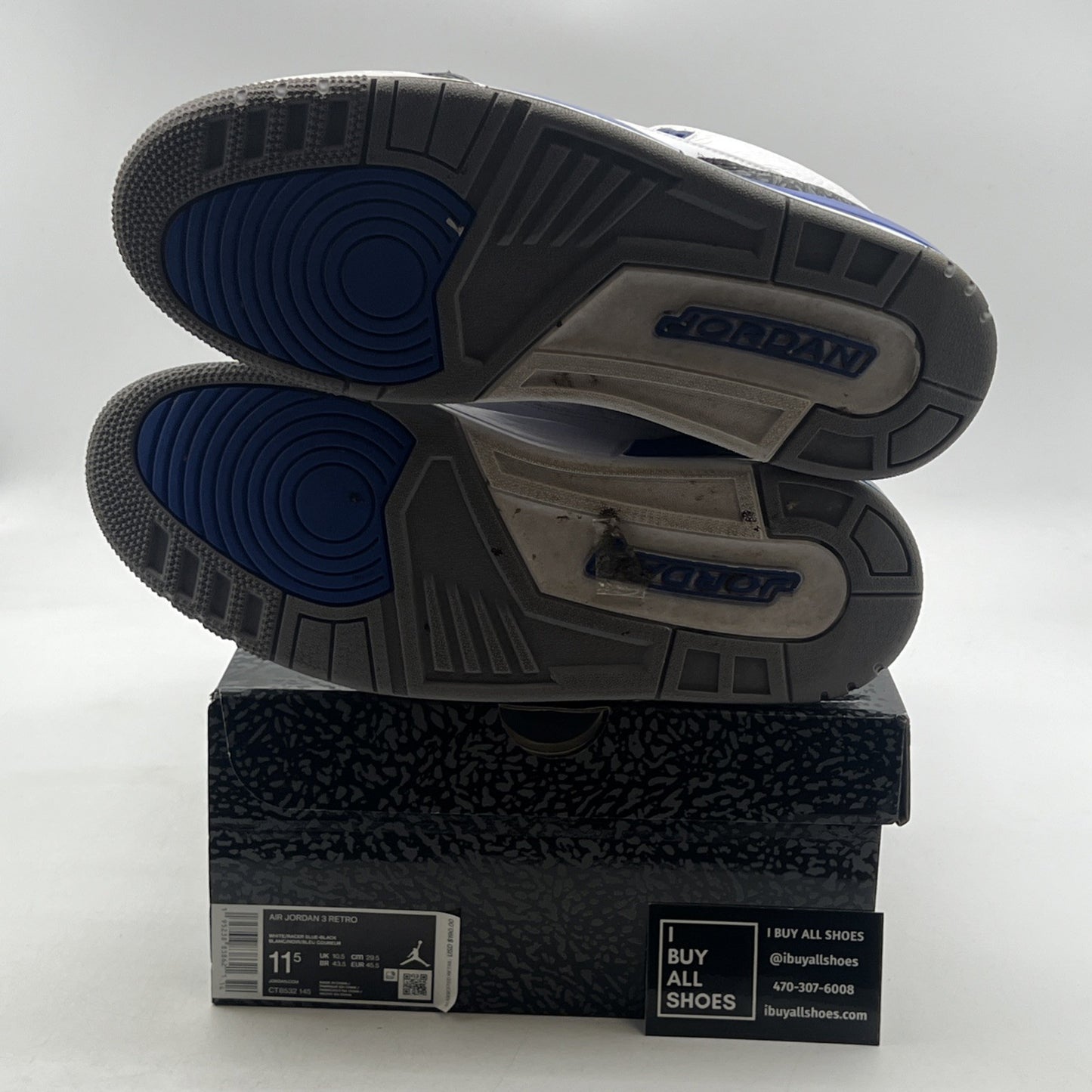 Size 11.5 - Air Jordan 3 Retro Mid Racer Blue (CT8532-145)