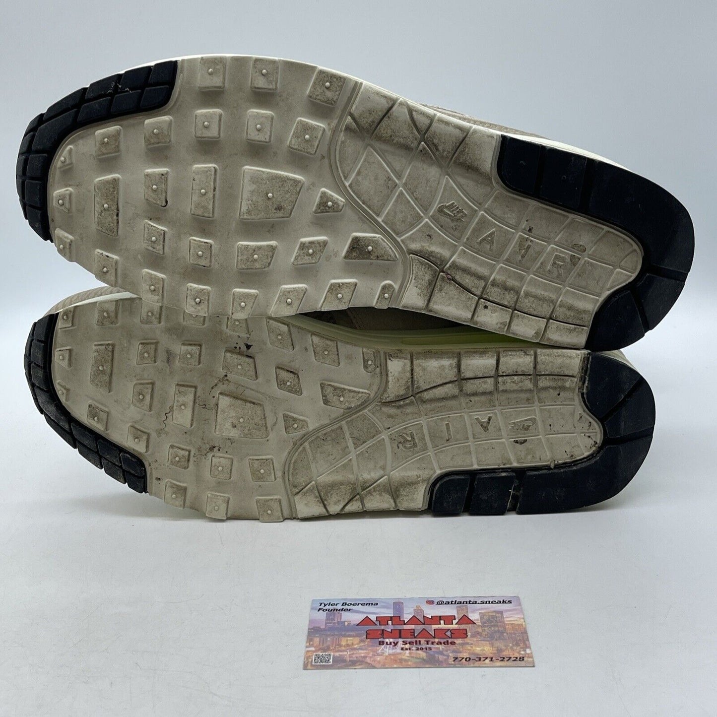 Size 12 - Nike Air Max 1 Prm String Green Tan (512033-203)