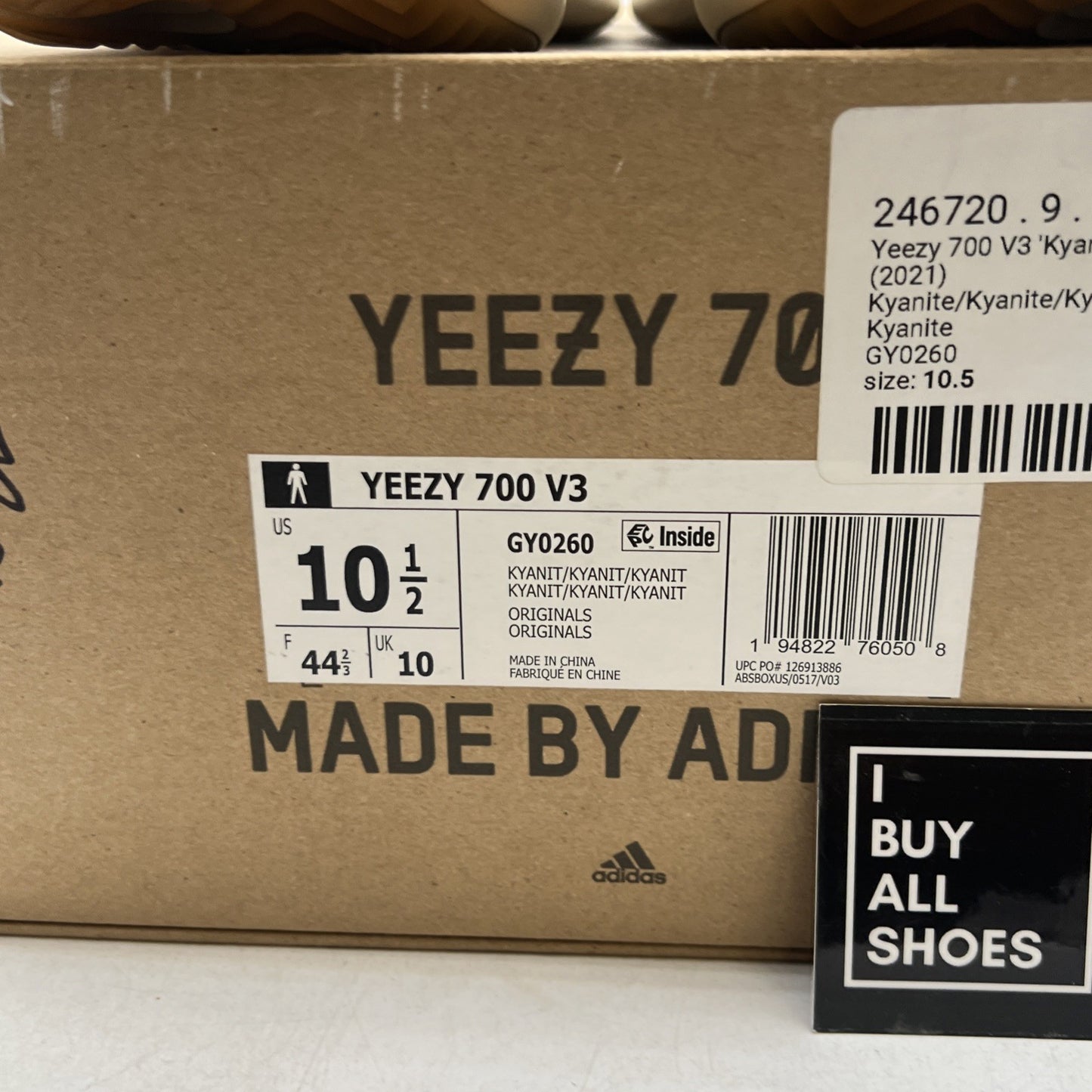 Size 10.5 - adidas Yeezy 700 V3 Kyanite (GY0260)