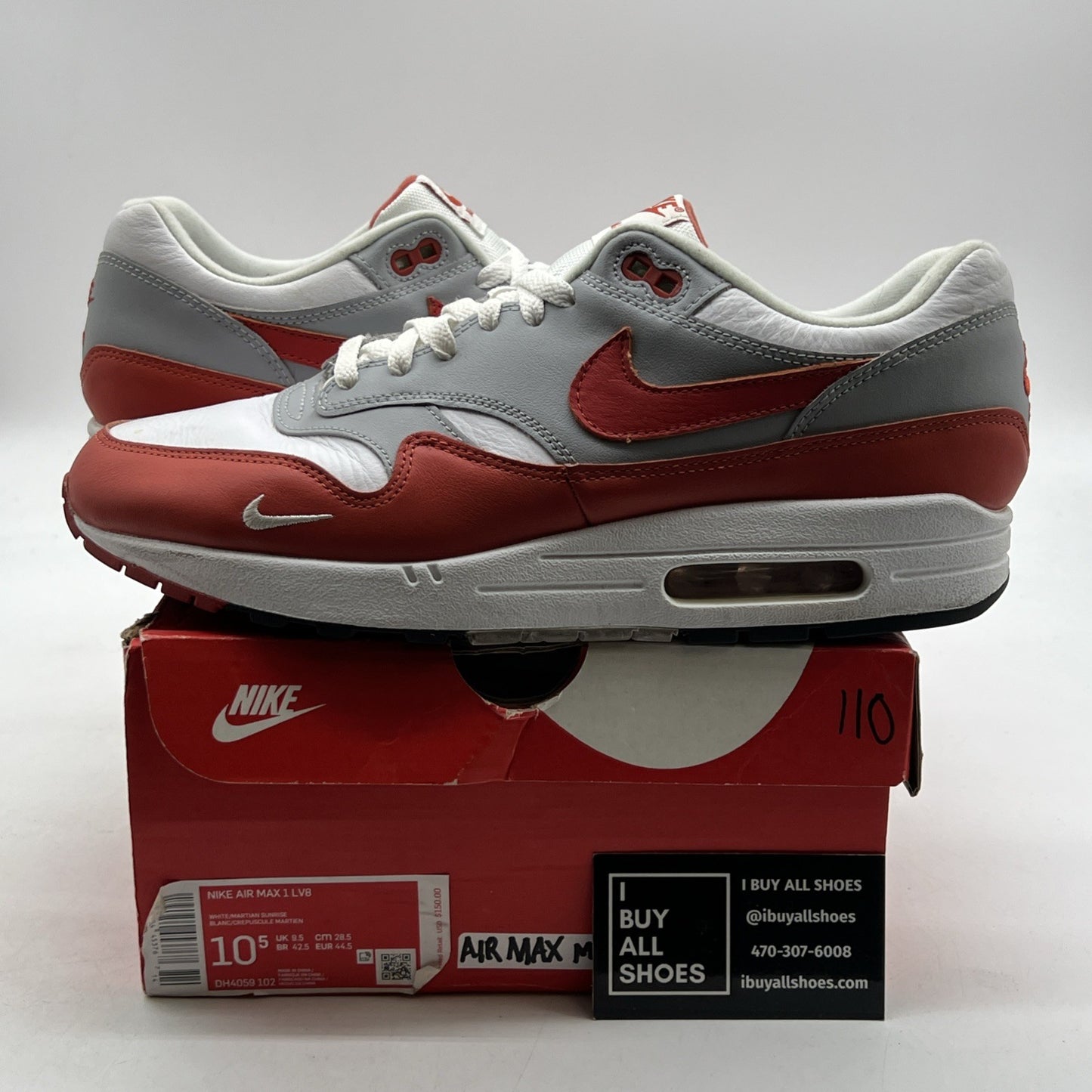 Size 10.5 - Nike Air Max 1 LV8 Martian Sunrise (DH4059-102)