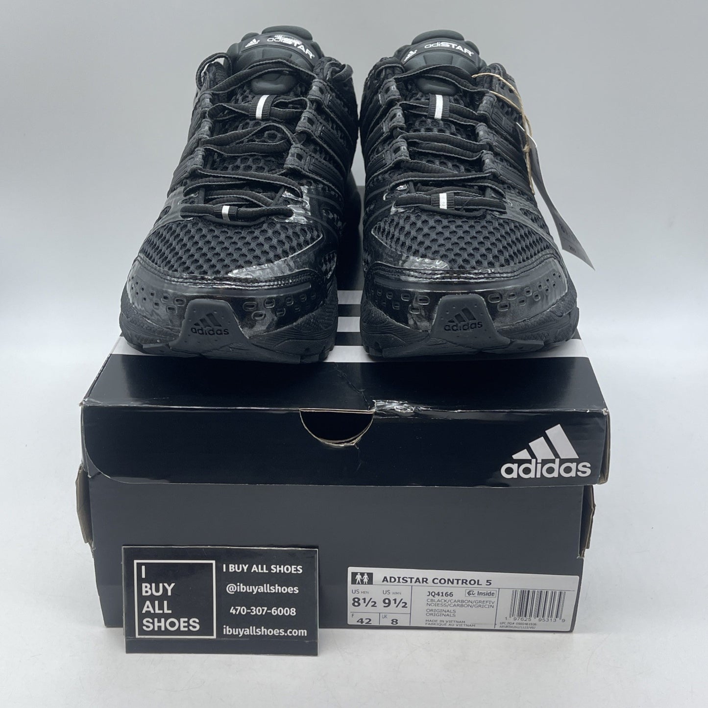 Size 8.5 - Adidas Adistar Control 5 Core Black (JQ4166)