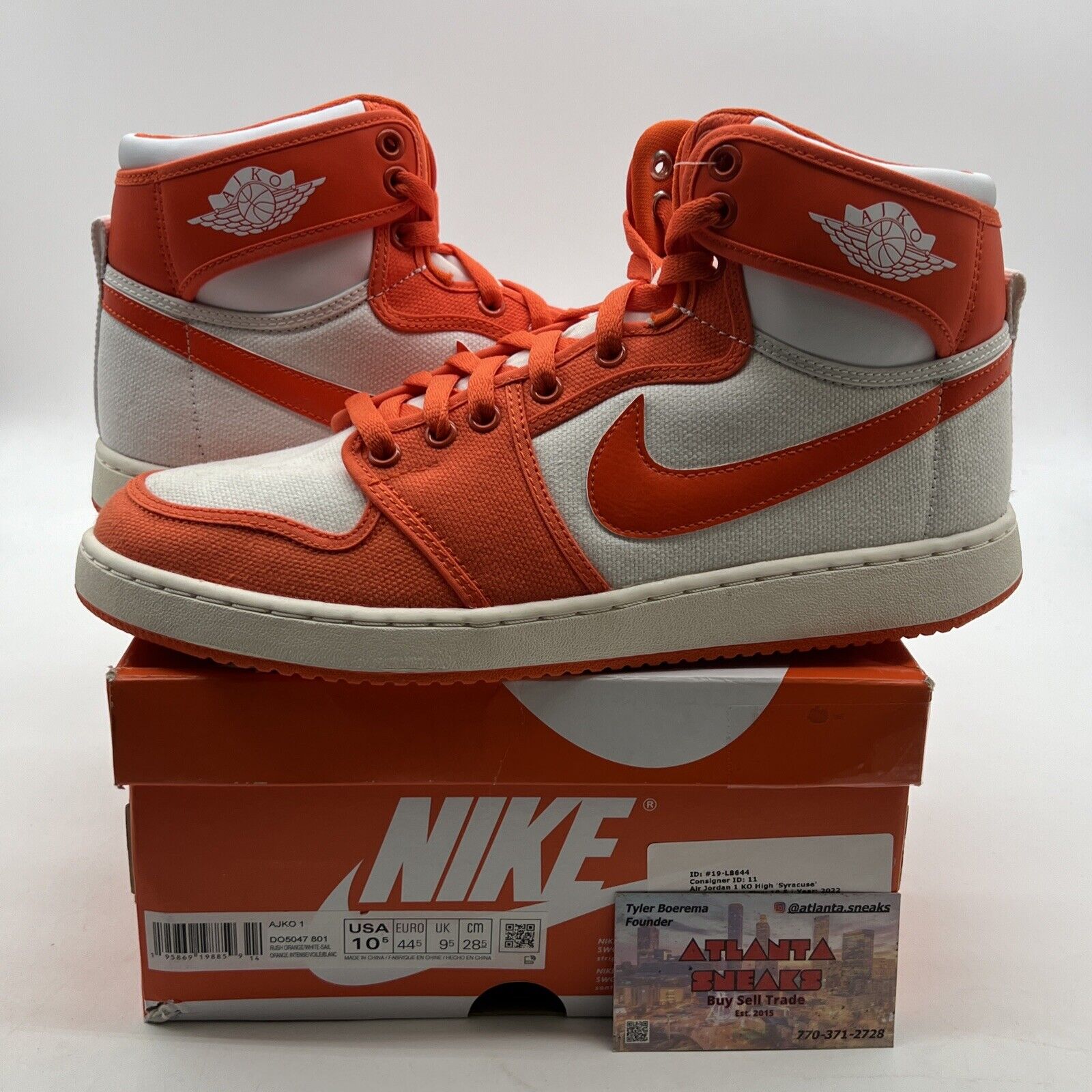 Size 10.5 - Air Jordan 1 KO High Syracuse (DO5047-801)