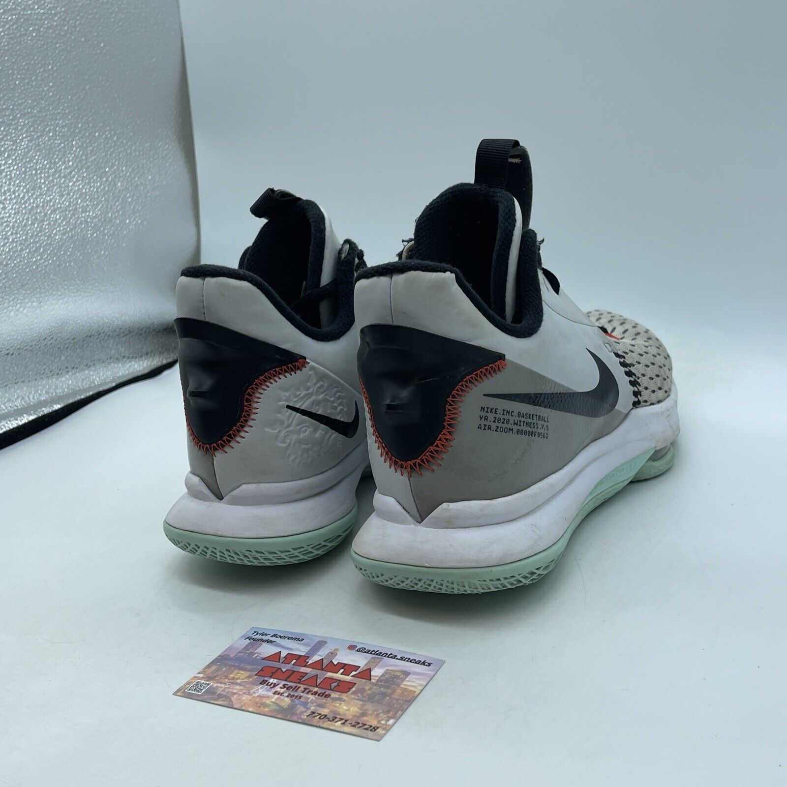 Size 8 - Nike LeBron Witness 5 Pure Platinum Light Dew Suede Leather (CQ9380-006