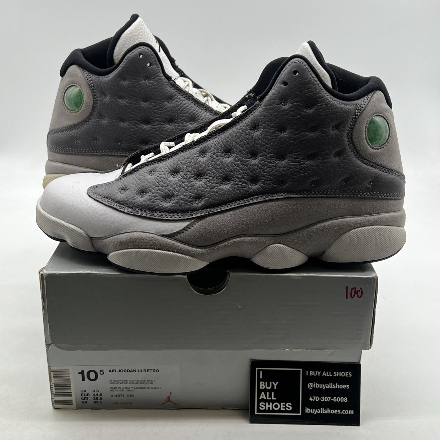 Size 10.5 - Air Jordan 13 Retro Atmosphere Grey (414571-016)