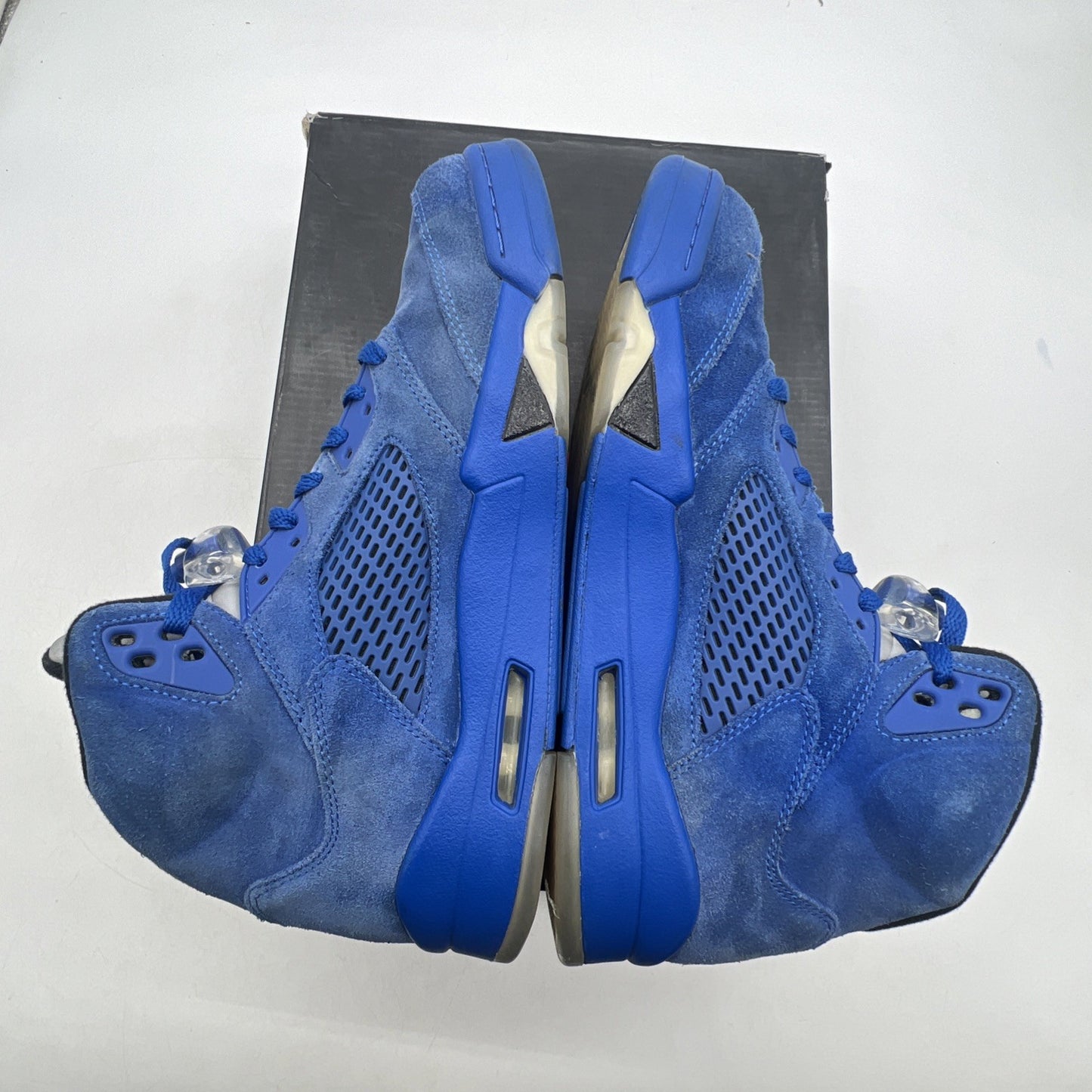 Size 9.5 - Air Jordan 5 Retro Blue Suede (136027-401)