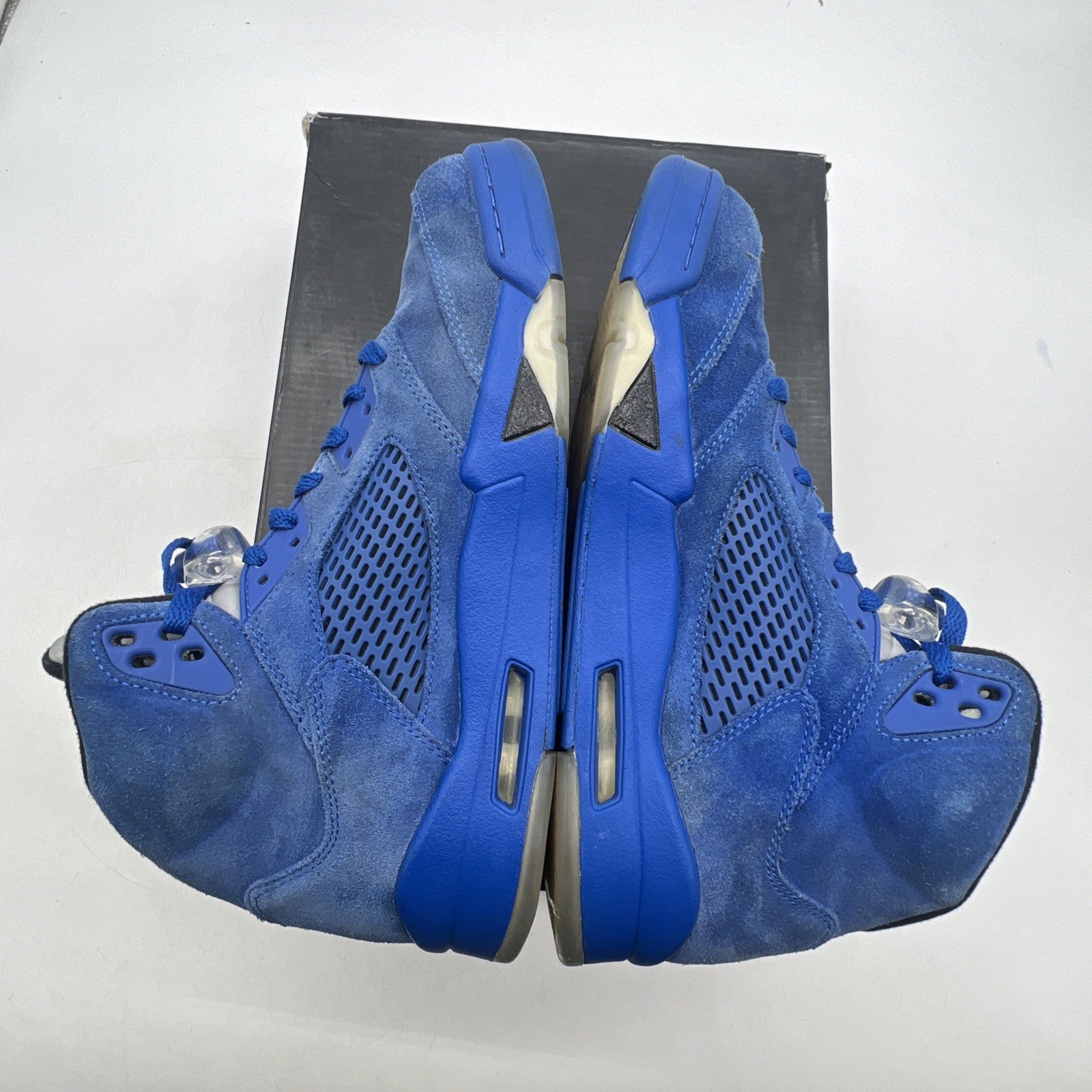Size 9.5 - Air Jordan 5 Retro Blue Suede (136027-401)