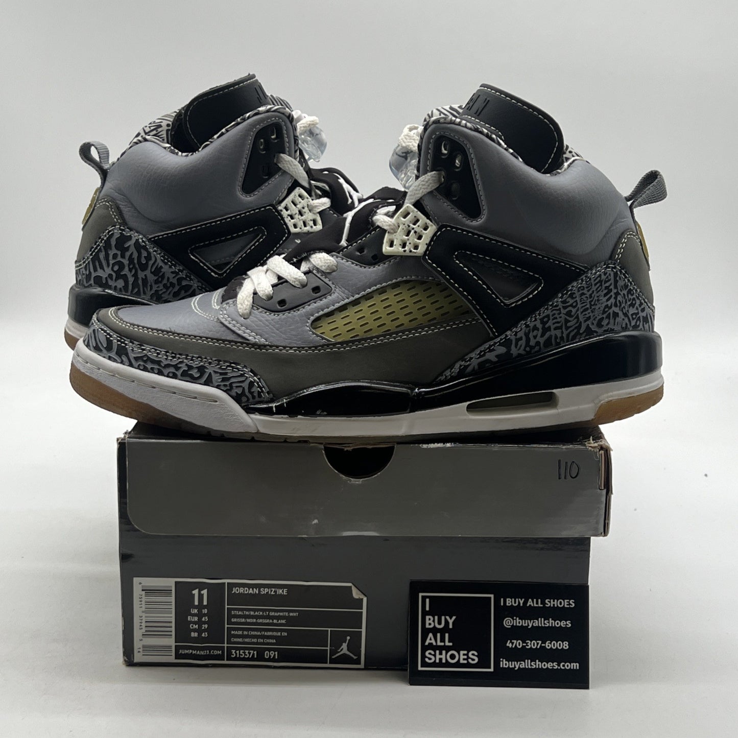 Size 11 - Jordan SpizIke Light Graphite (315371-091)