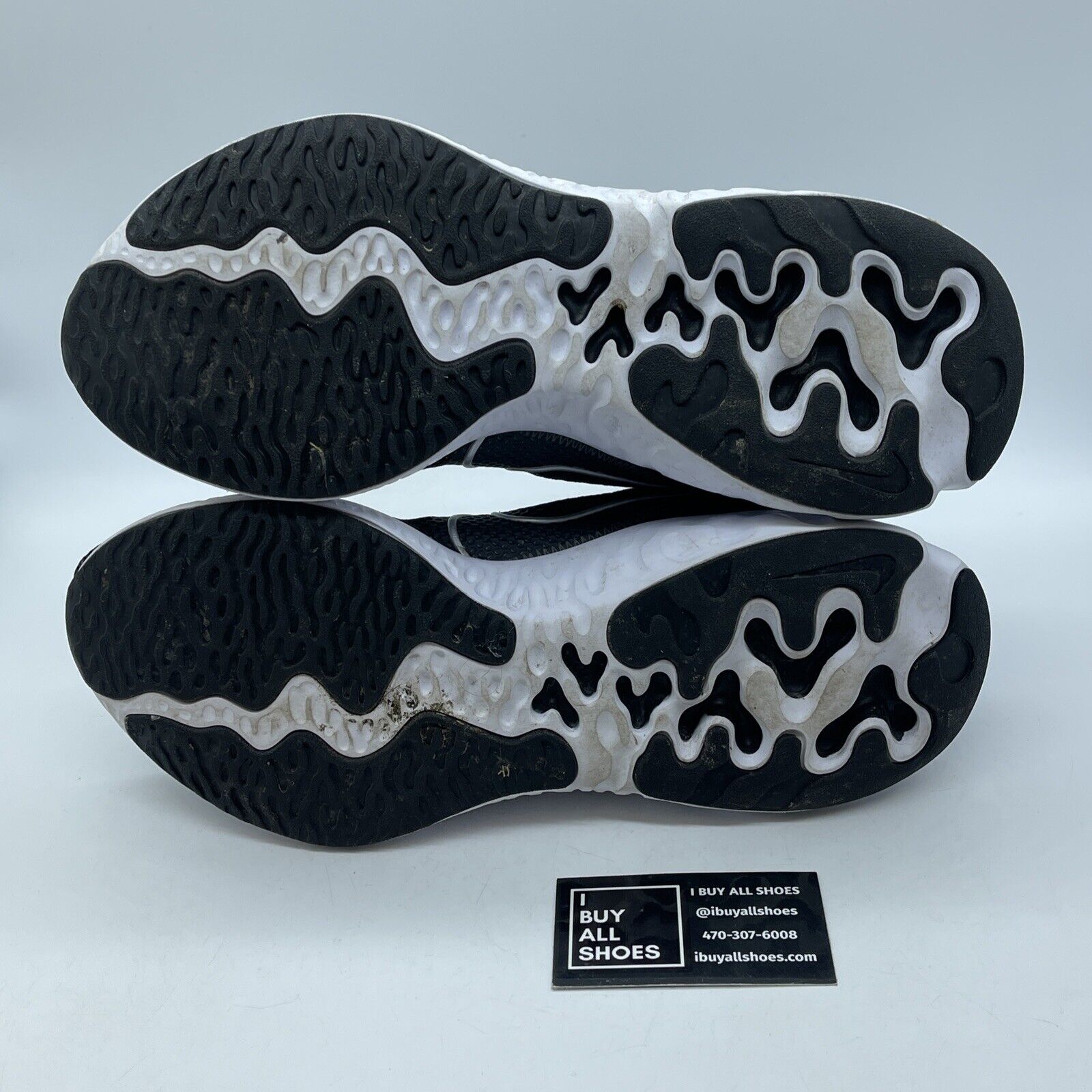 Size 12 - Nike Renew Run 4E Wide Black White Grey Suede Leather (CW7437-002)