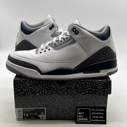 Size 14 - Air Jordan 3 Retro Midnight Navy (CT8532-140)