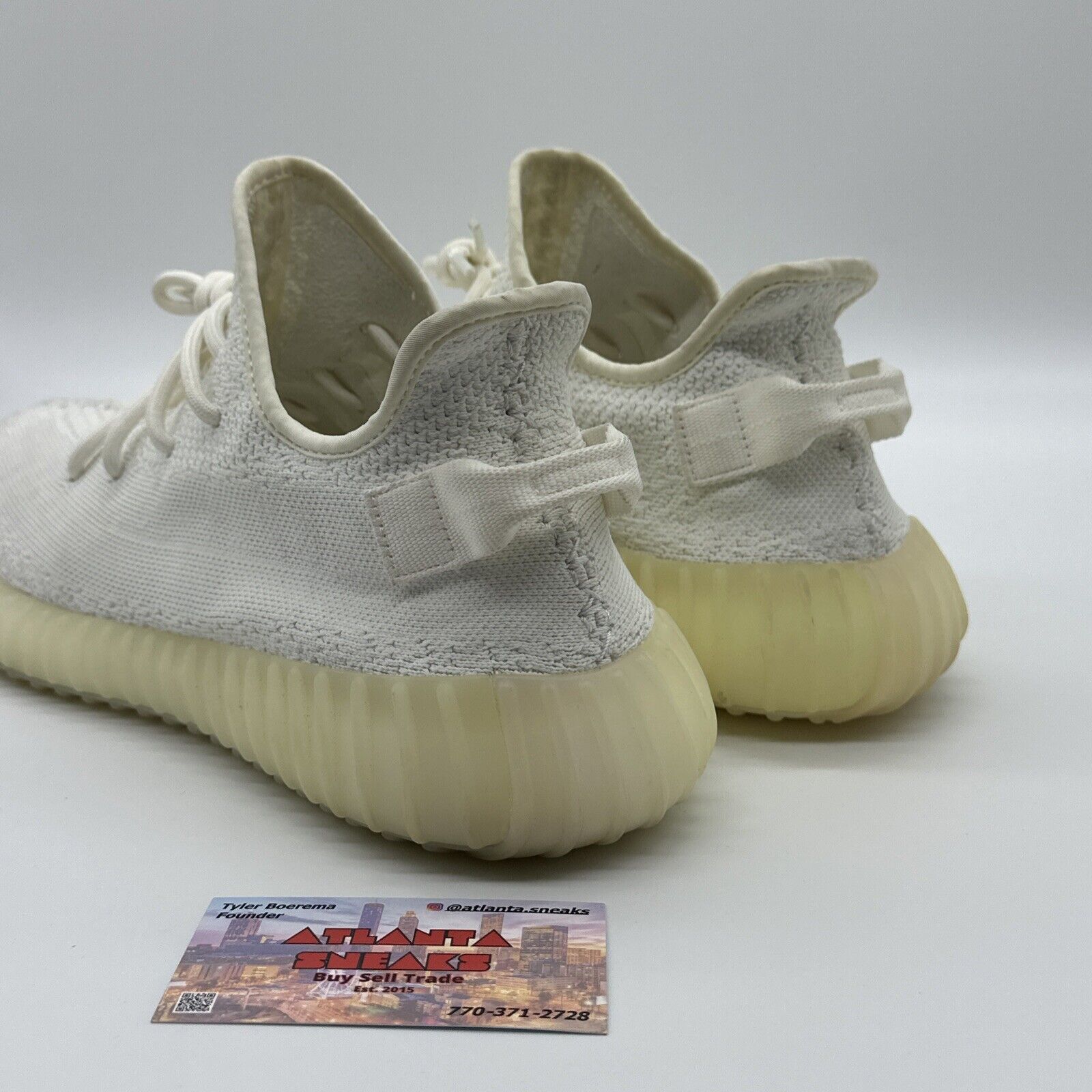 Size 12 - adidas Yeezy Boost 350 V2 Low Cream White / Triple White OG 2017 PAIR