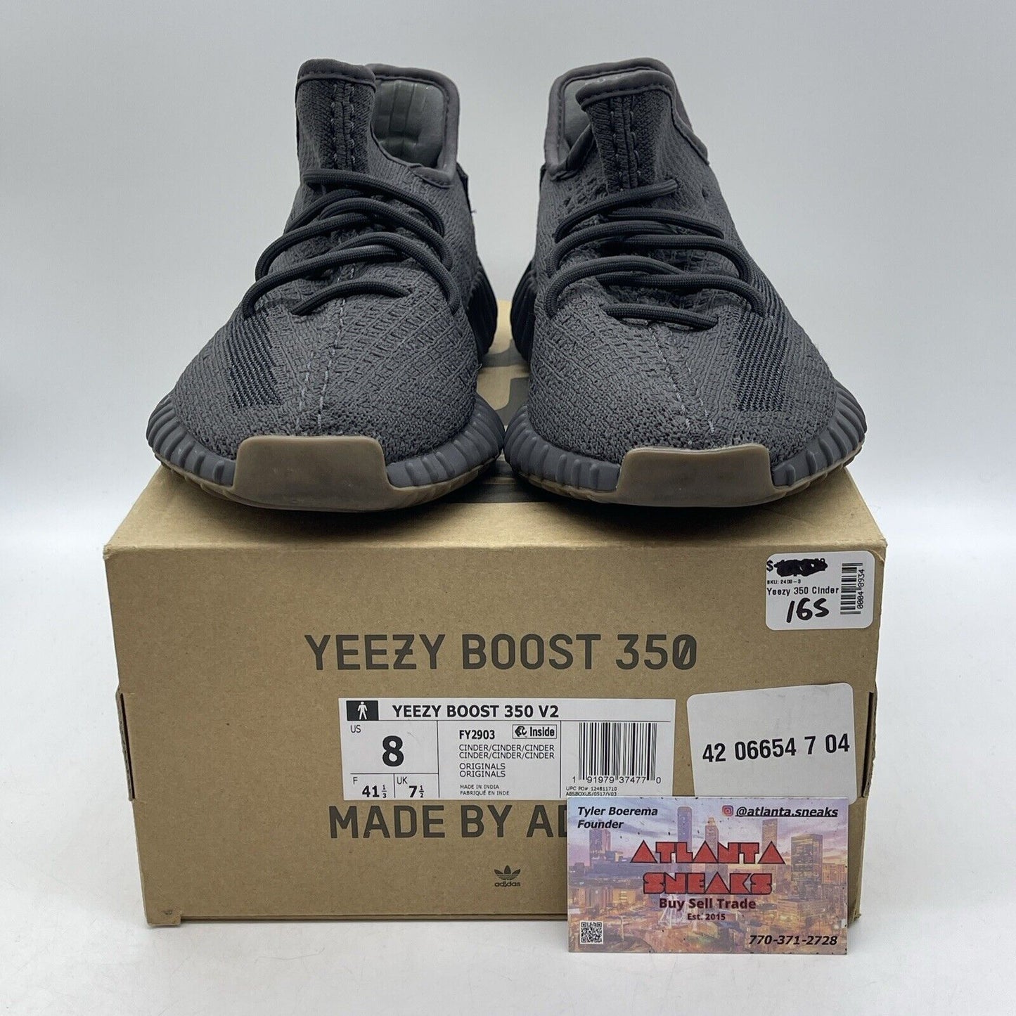 Size 8 - adidas Yeezy Boost 350 V2 Low Cinder Non-Reflective Suede (FY2903)