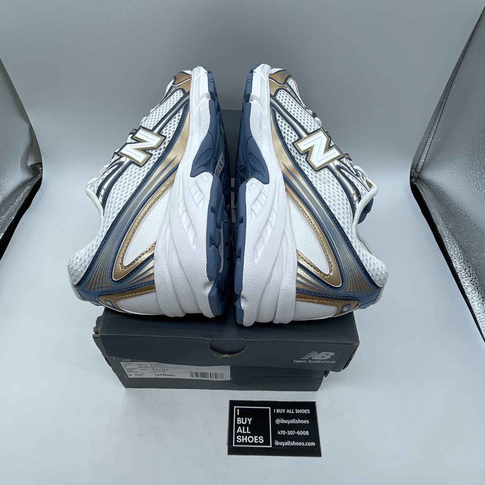 Size 9 - New Balance 740v2 Heron Blue Vintage Indigo (U740HB2)