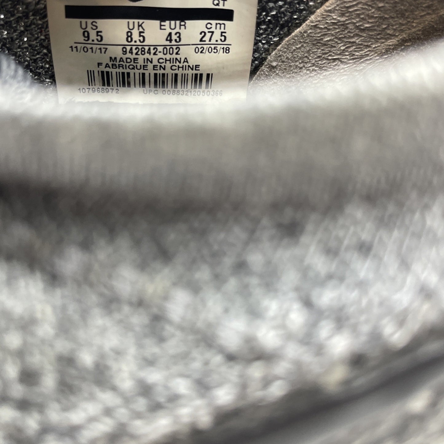 Size 9.5 - Nike Air Vapormax Flyknit 2 Wolf Grey Black Suede (942842-002)