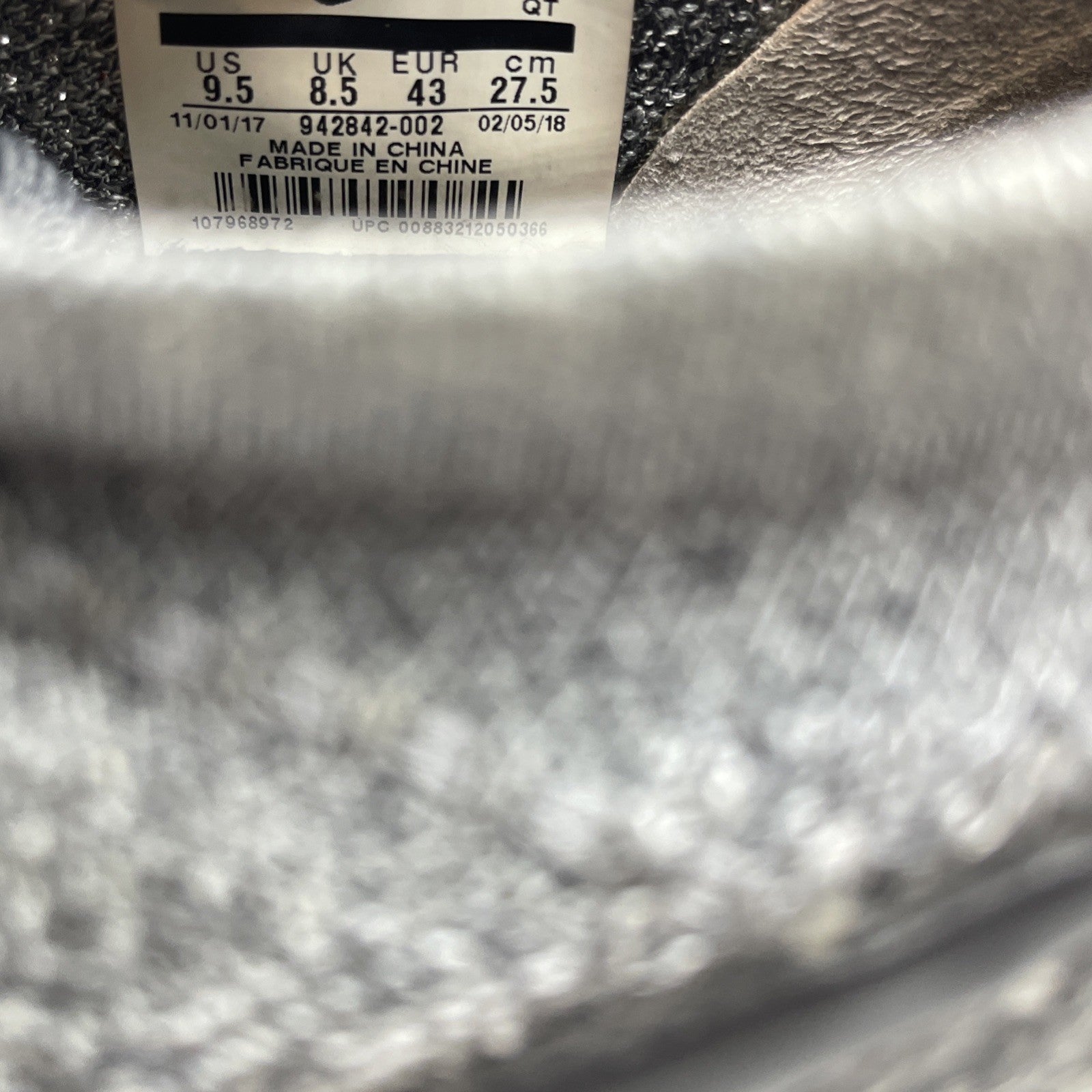 Size 9.5 - Nike Air Vapormax Flyknit 2 Wolf Grey Black Suede (942842-002)