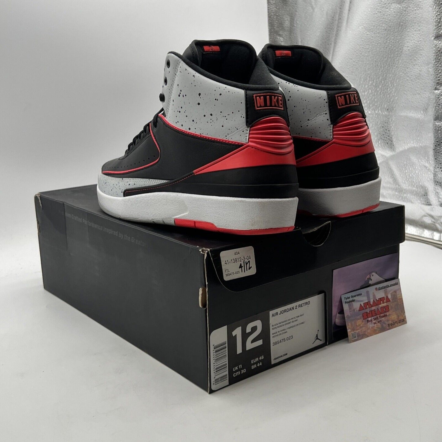 Size 12 - Air Jordan 2 Retro Infrared 23 (385475-023)