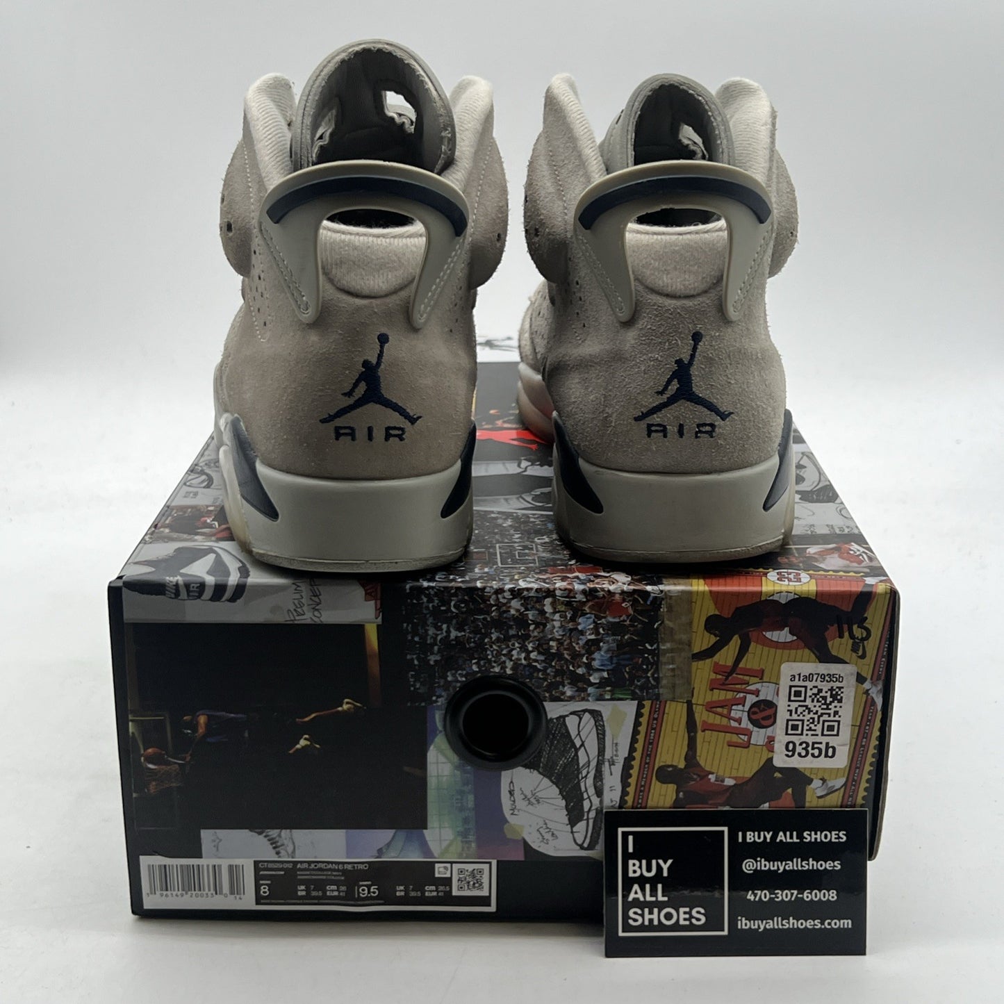 Size 8 - Air Jordan 6 Retro Mid Georgetown (CT8529-012)