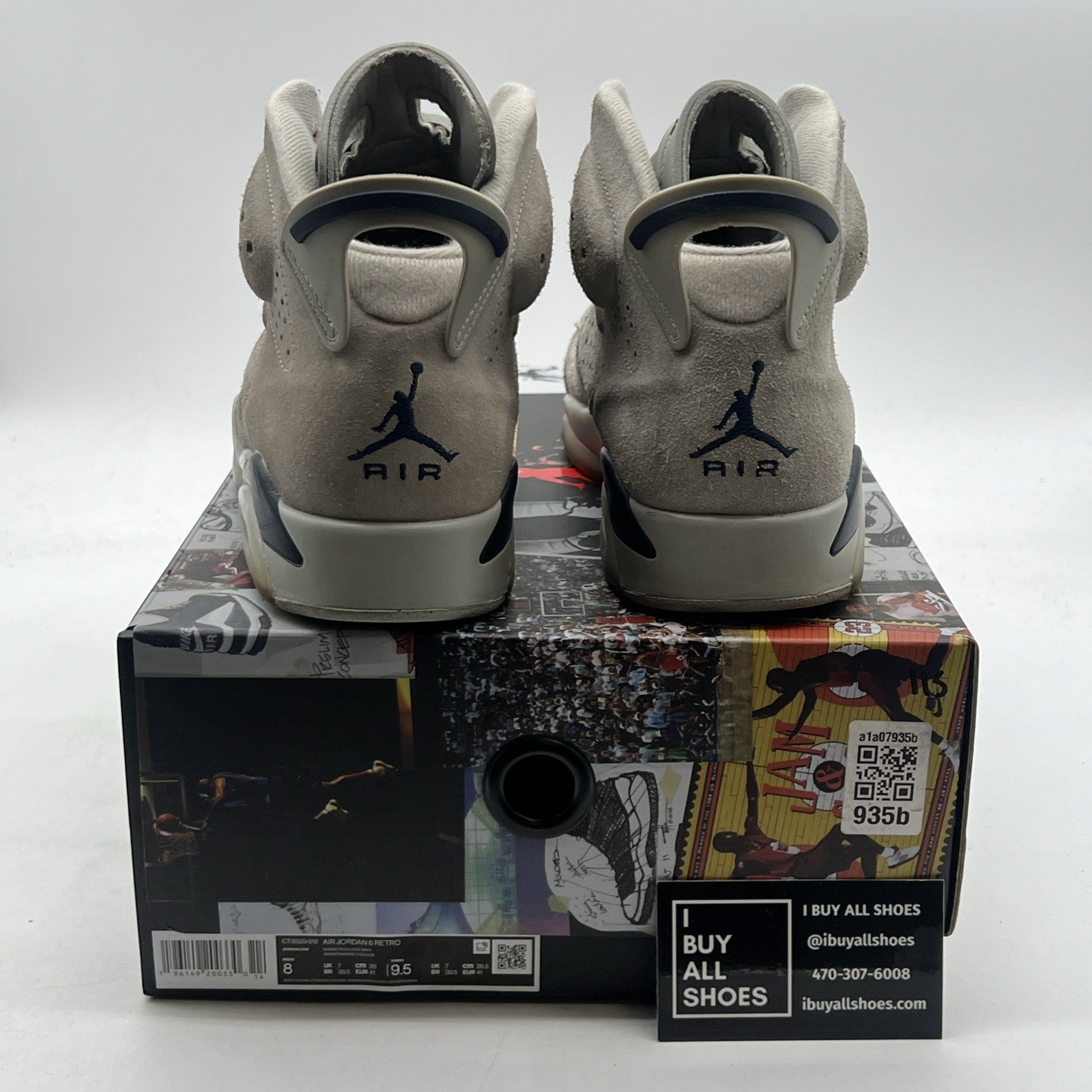 Size 8 - Air Jordan 6 Retro Mid Georgetown (CT8529-012)