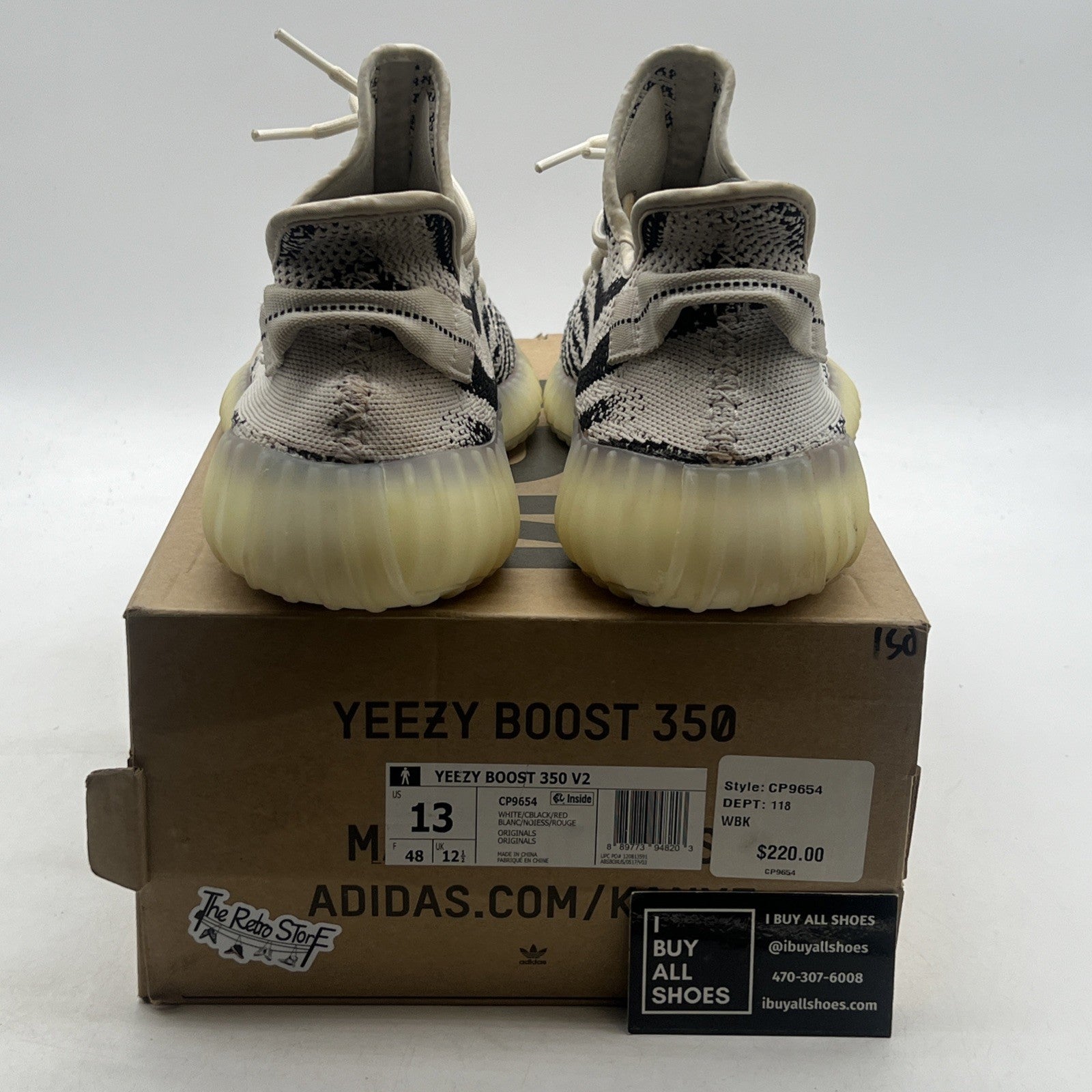 Size 13 - adidas Yeezy Boost 350 V2 Low Zebra (CP9654)