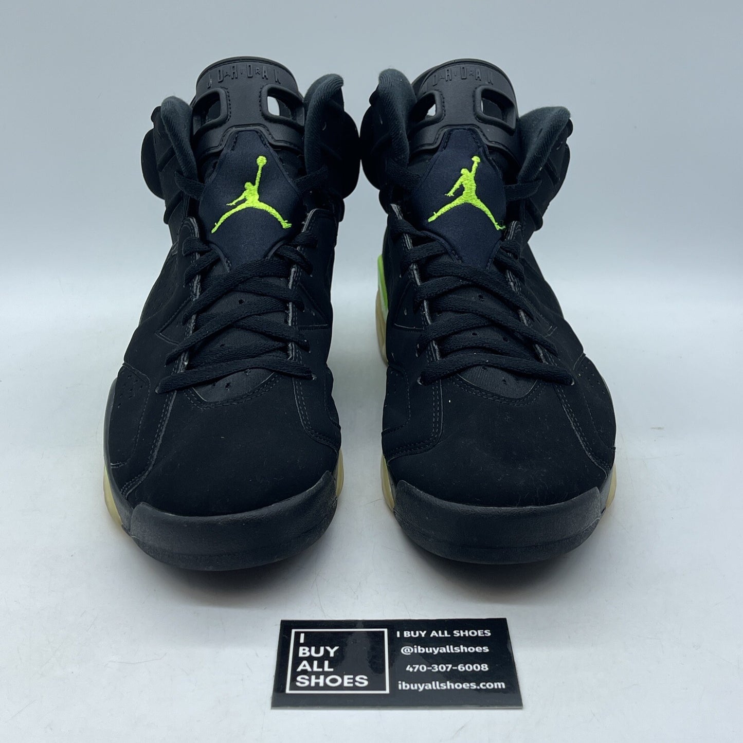 Size 12 - Jordan 6 Retro Electric Green 2021 Black Suede (CT8529-003)