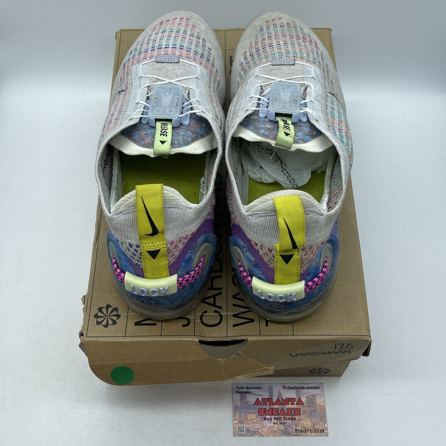 Size 13 - Nike Air VaporMax 2020 Flyknit Multi-Color Grey Blue (CJ6740-001)