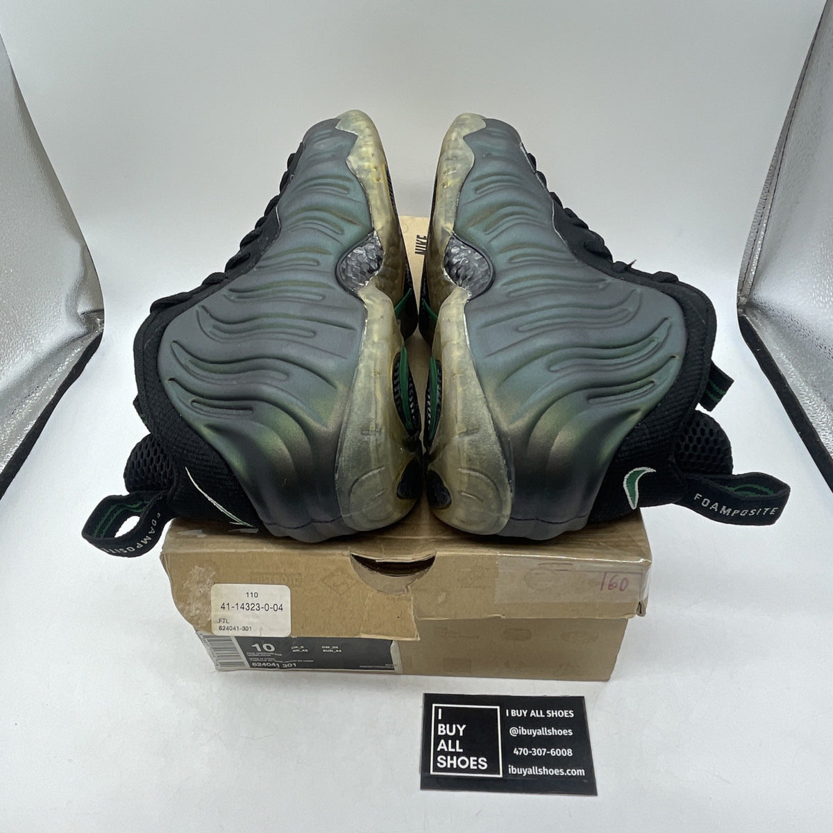 Size 10 - Nike Air Foamposite Pro Pine Green (624041-301)