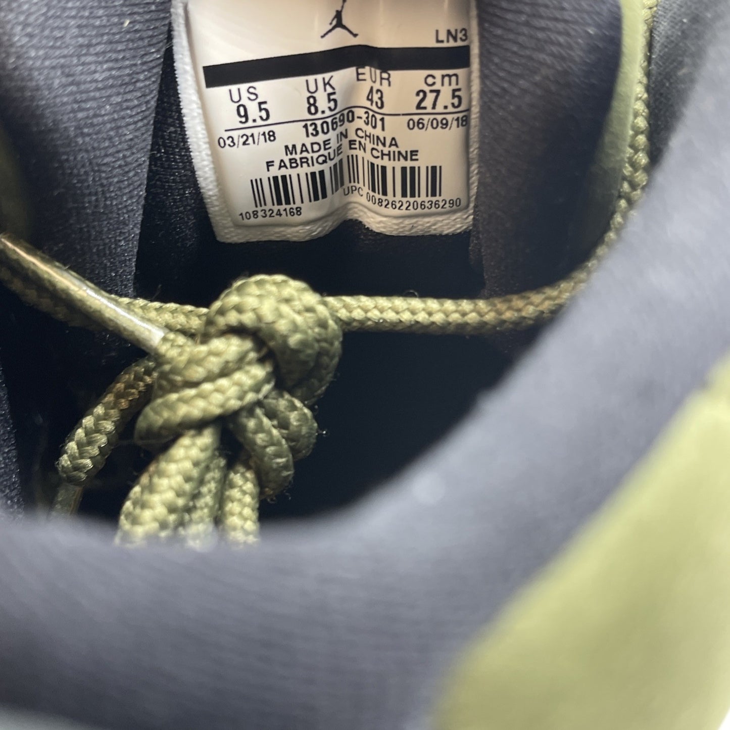 Size 9.5 - Air Jordan 12 Retro CP3 Class of 2003 Green Suede (130690-301)