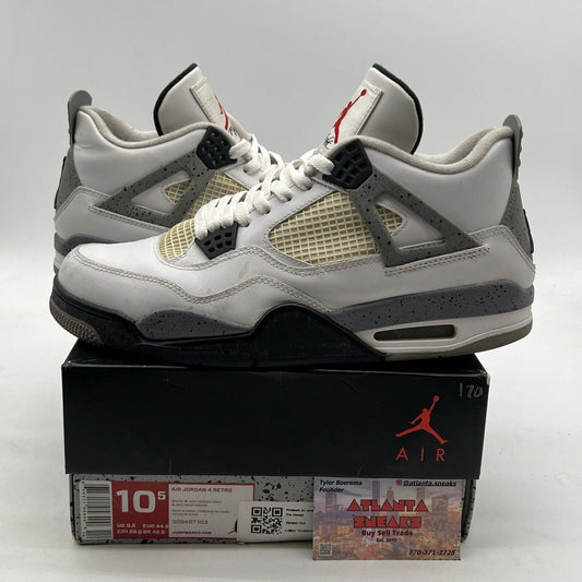 Size 10.5 - Air Jordan 4 Retro Cement 2012 (308497-103)
