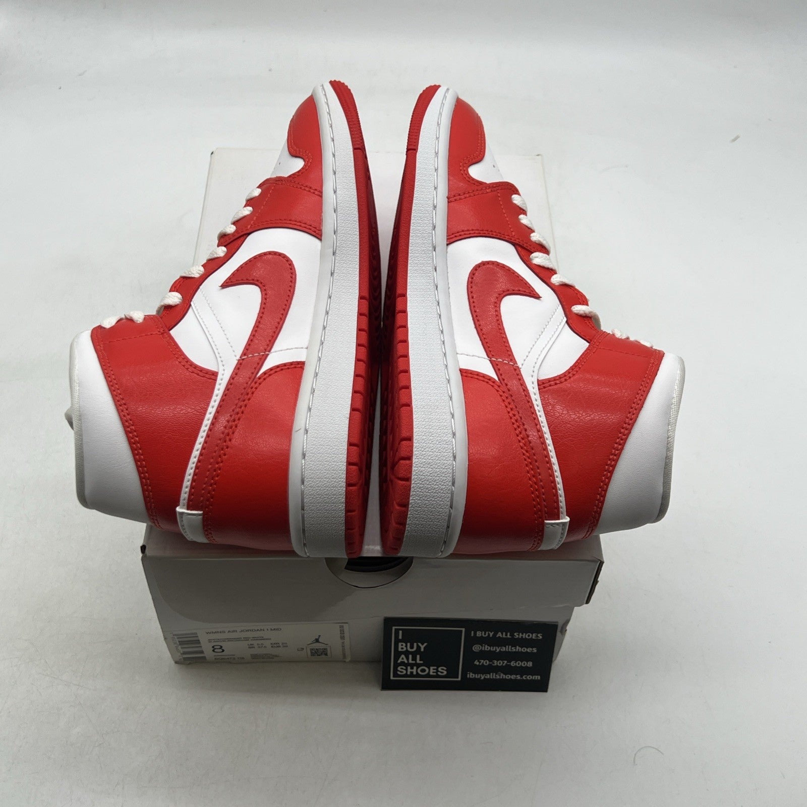 Size 8 - Air Jordan 1 Mid Habanero Red W (BQ6472-116)