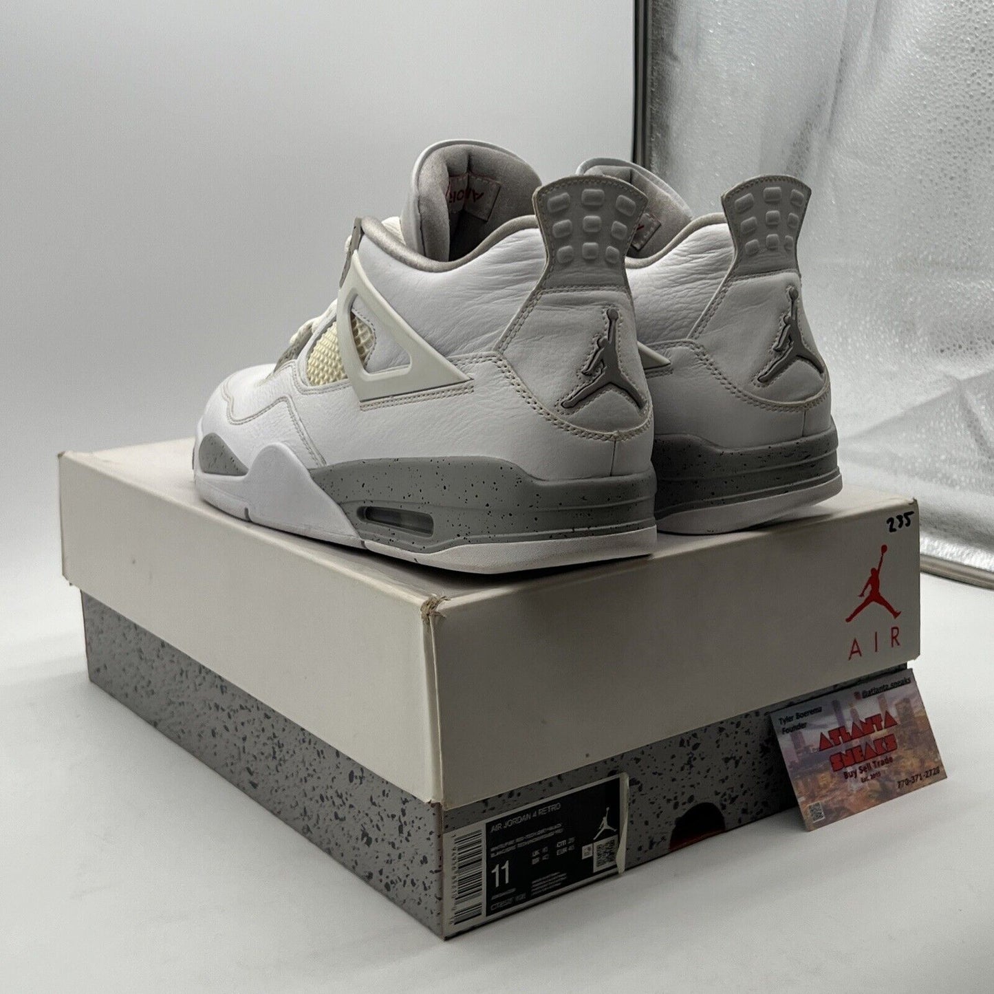 Size 11 - Air Jordan 4 Retro Mid White Oreo (CT8527-100)