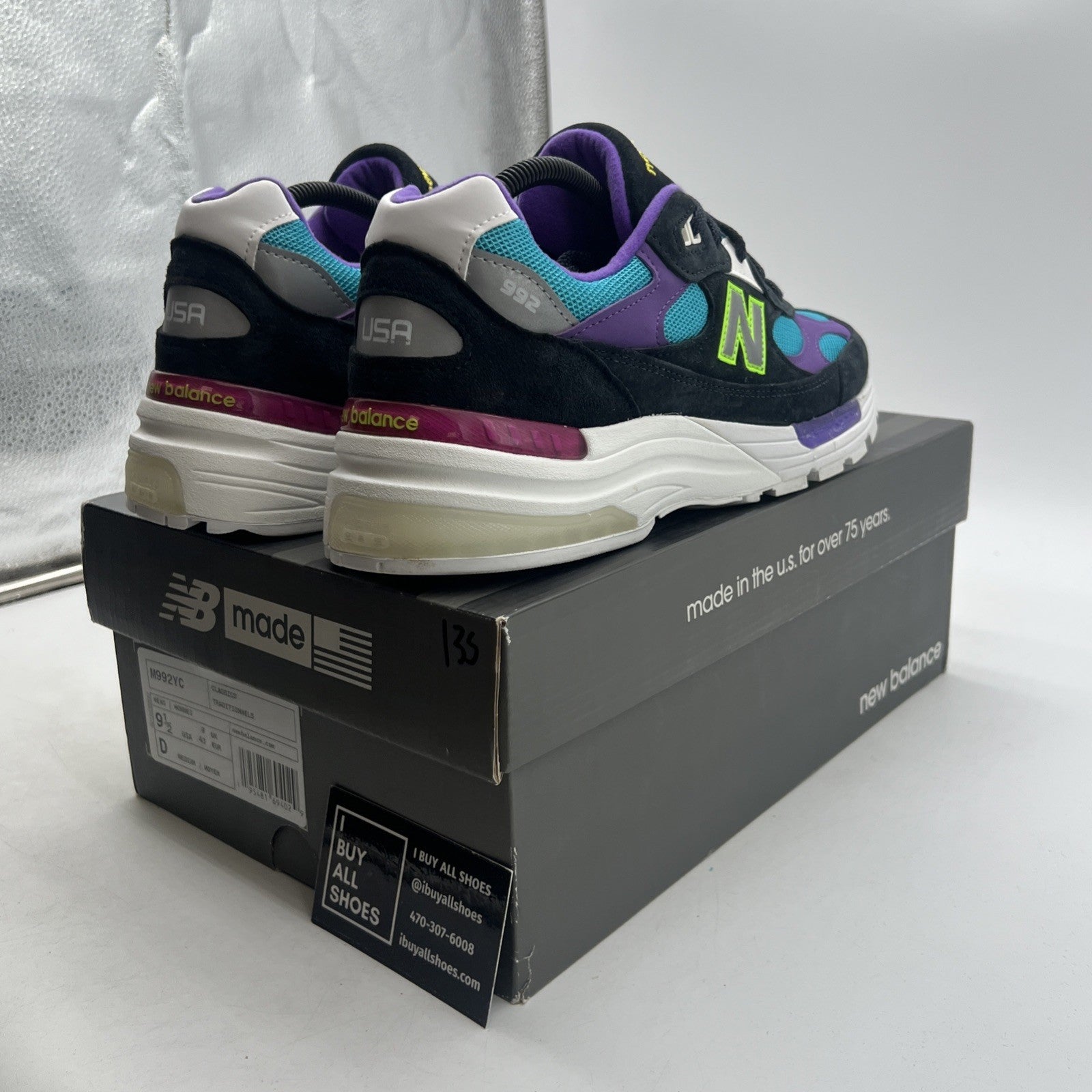 Size 9.5 - New Balance YCMC x 992 Made in USA Rewind (M992YC)