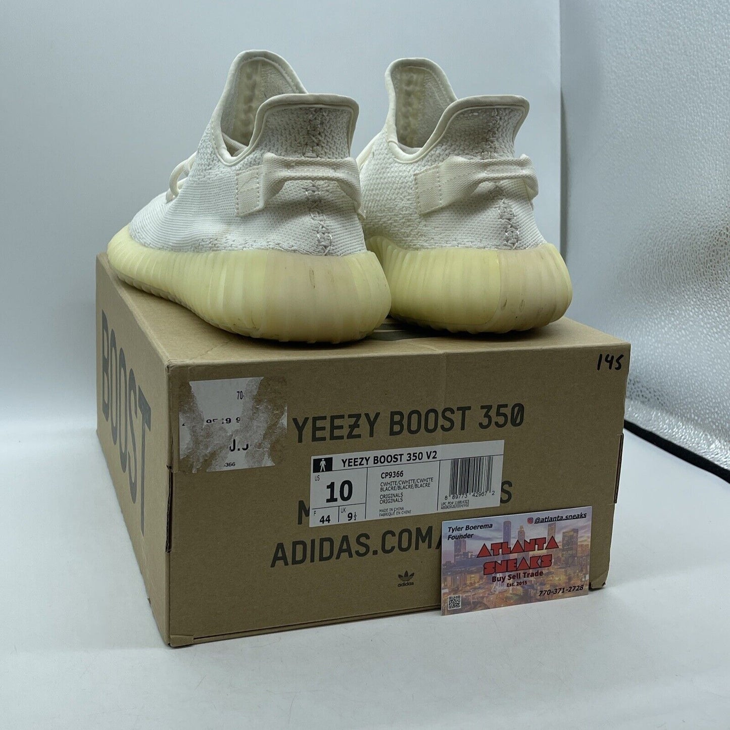 Size 10 - adidas Yeezy Boost 350 Low Cream White / Triple White Suede (CP9366)