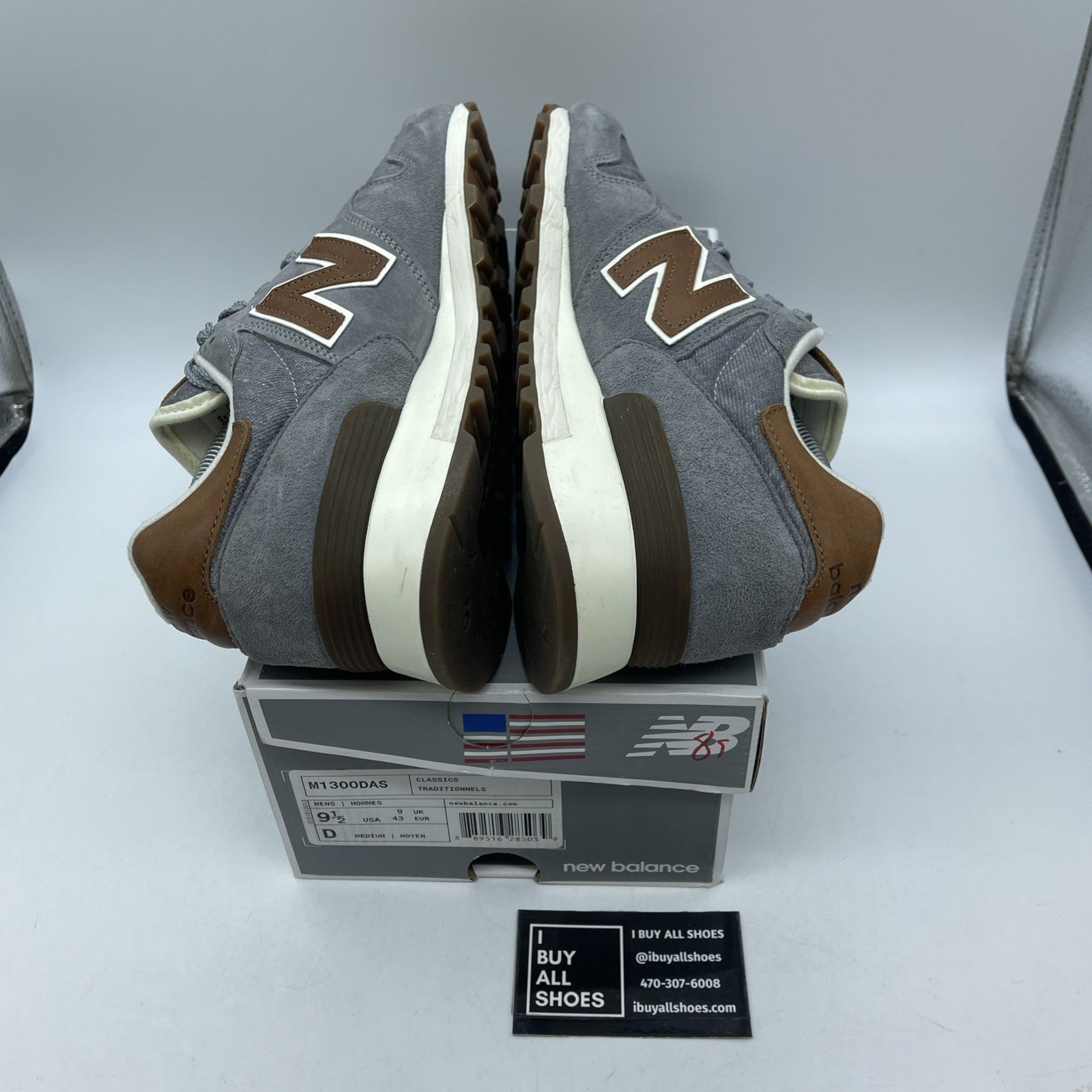 Size 9.5 - New Balance Brown Grey Suede Leather (M1300DAS)