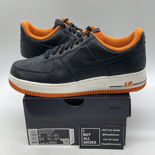 Size 8 - Air Force 1 ‘07 Halloween Black Orange White Leather (DC8891-001)