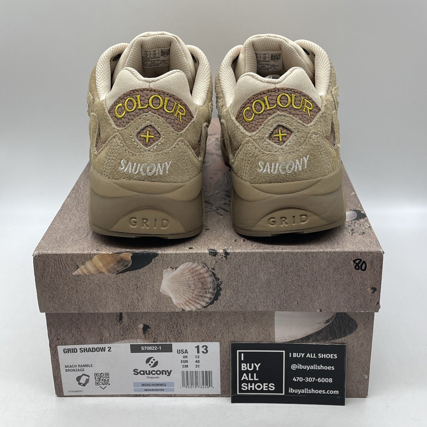 Size 13 - Saucony Colour Plus Companie x Grid Shadow 2 Beach Ramble (S70822-1)
