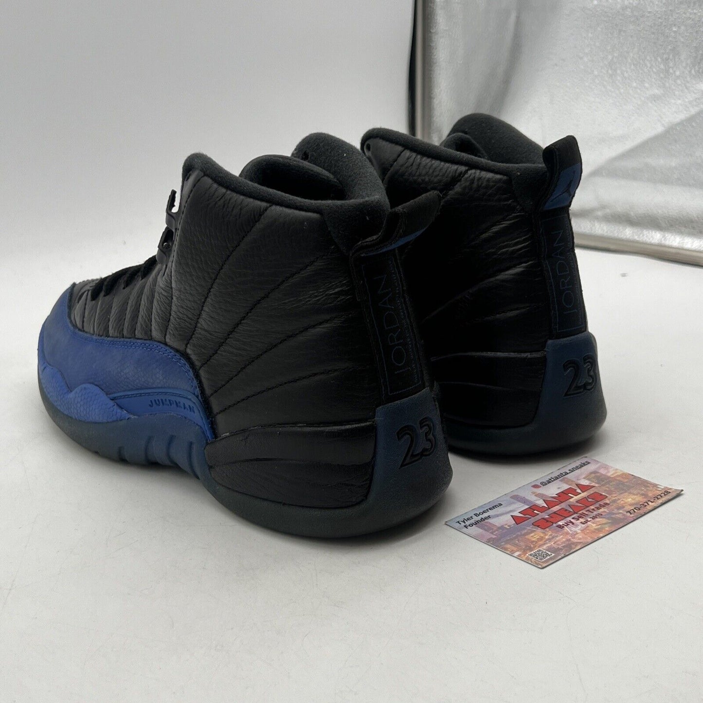 Size 9 - Air Jordan 12 Retro Game Royal Black Blue Leather (130690-014)