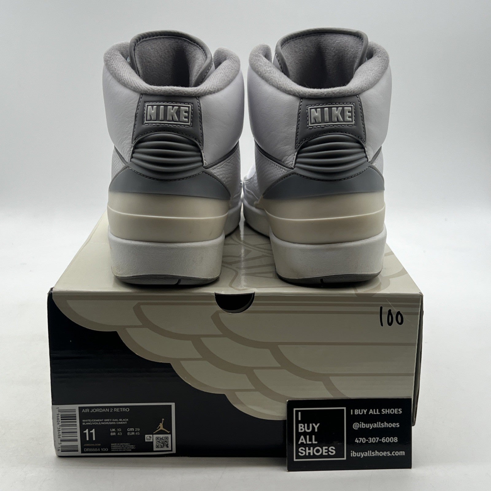 Size 11 - Air Jordan 2 Retro White Cement (DR8884-100)