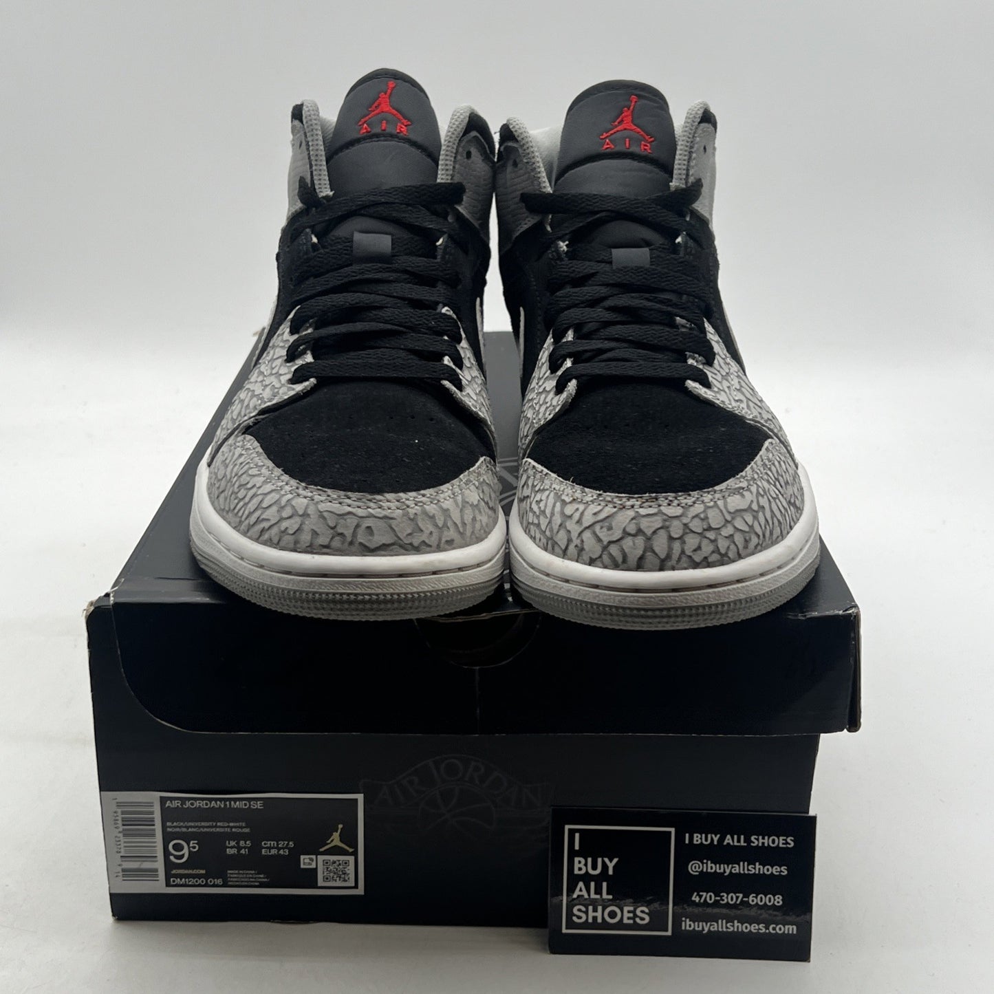 Size 9.5 - Air Jordan 1 Mid SE Elephant Toe (DM1200-016)