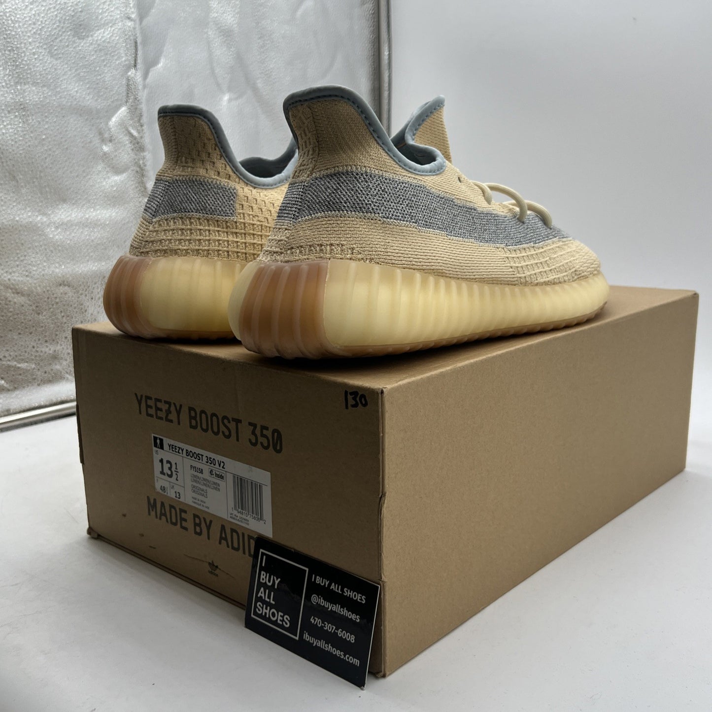 Size 13.5 - adidas Yeezy Boost 350 V2 Linen (FY5158)