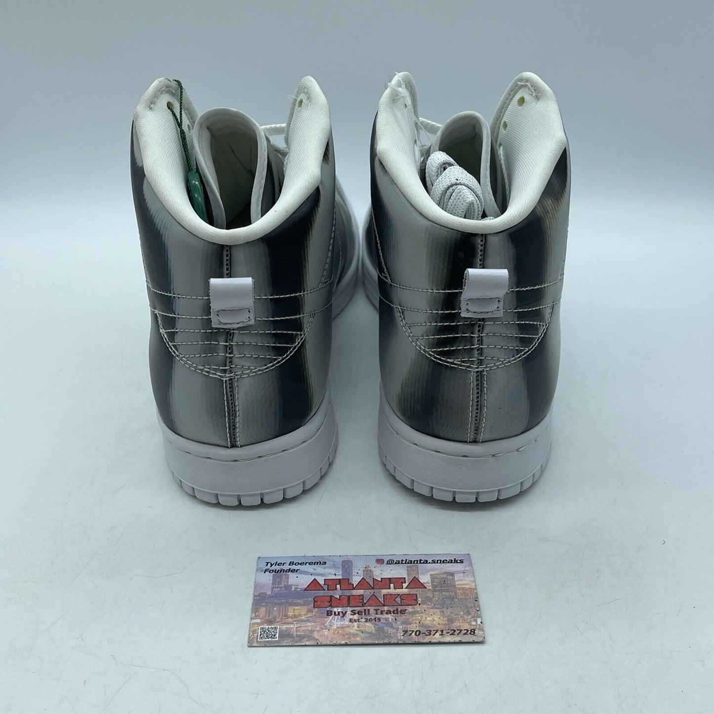 Size 12 - Nike CLOT x Dunk High Flux Silver White Leather (DH4444-900)