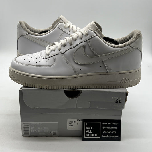 Size 12 - Nike Air Force 1 '07 Low Triple White (CW2288-111)