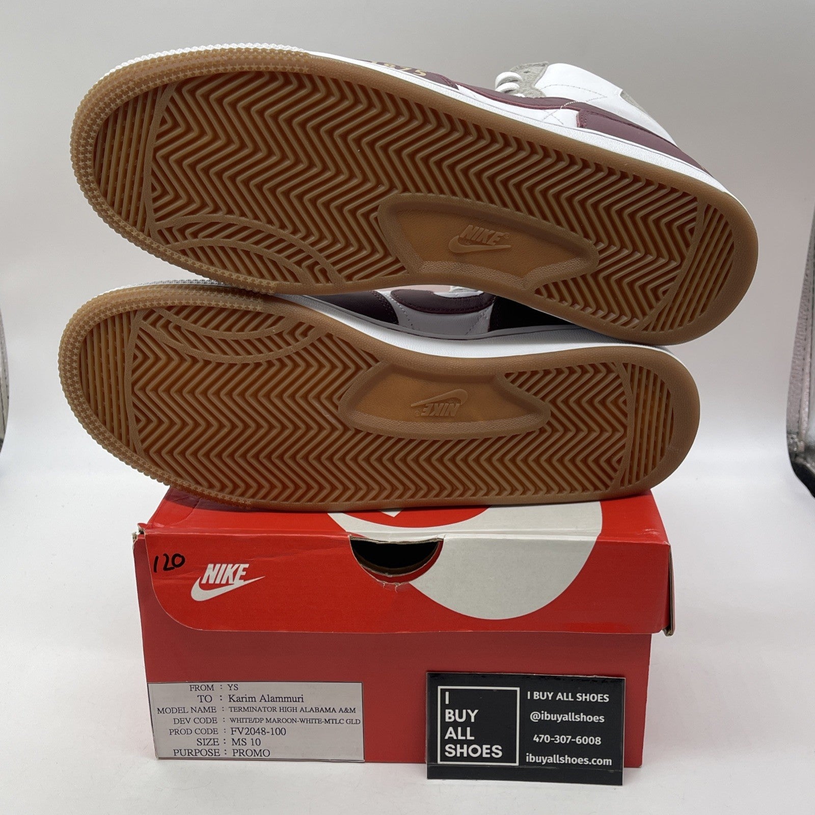 Size 10 - Nike Alabama A&M University x Terminator High Bulldogs
