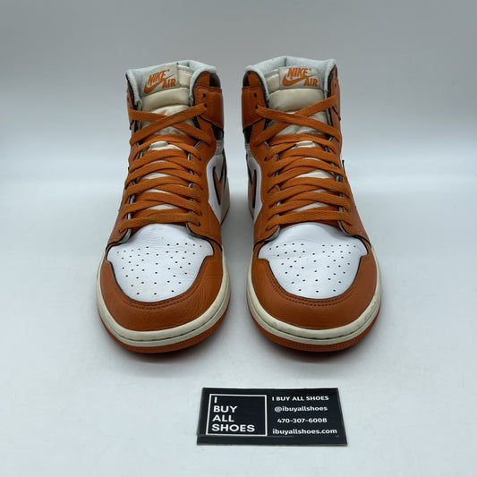 Size 12W - Jordan 1 Retro High OG Starfish Orange White Leather (DO9369-101)