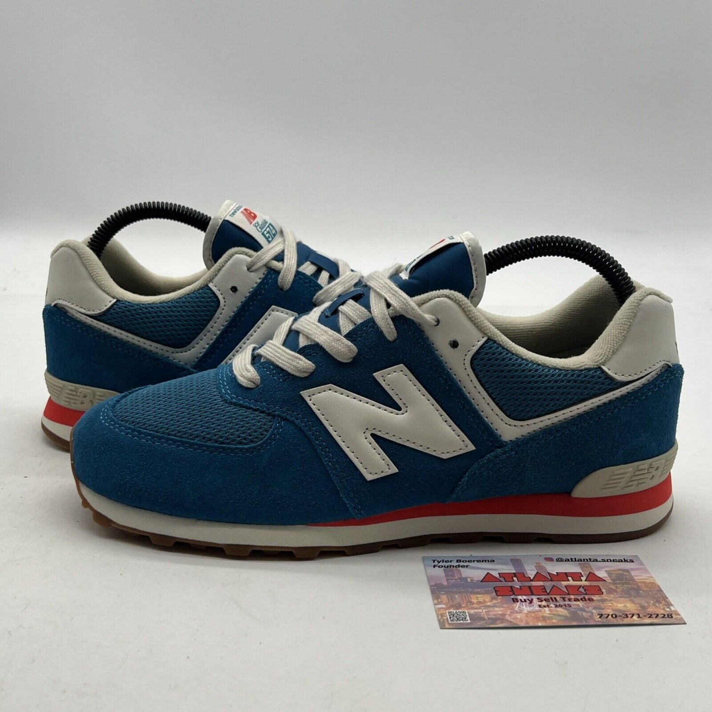 Size 6.5 - New Balance 574 Men's Shoes Natural Indigo-Blue (ML574-HC2)