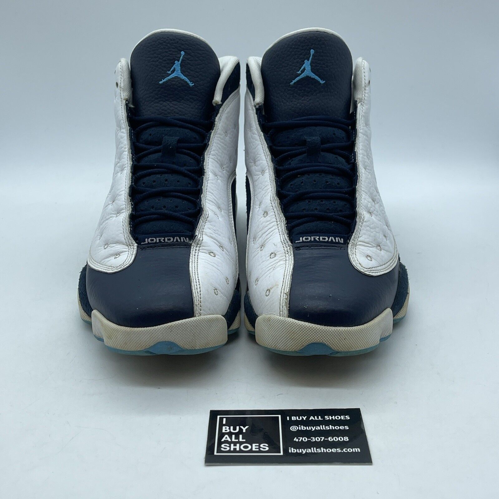 Size 11.5 - Jordan 13 Retro Obsidian Blue White Suede Leather (414571-144)