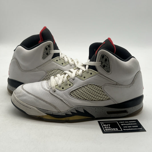 Size 11 - Air Jordan 5 Retro White Cement (136037-104)