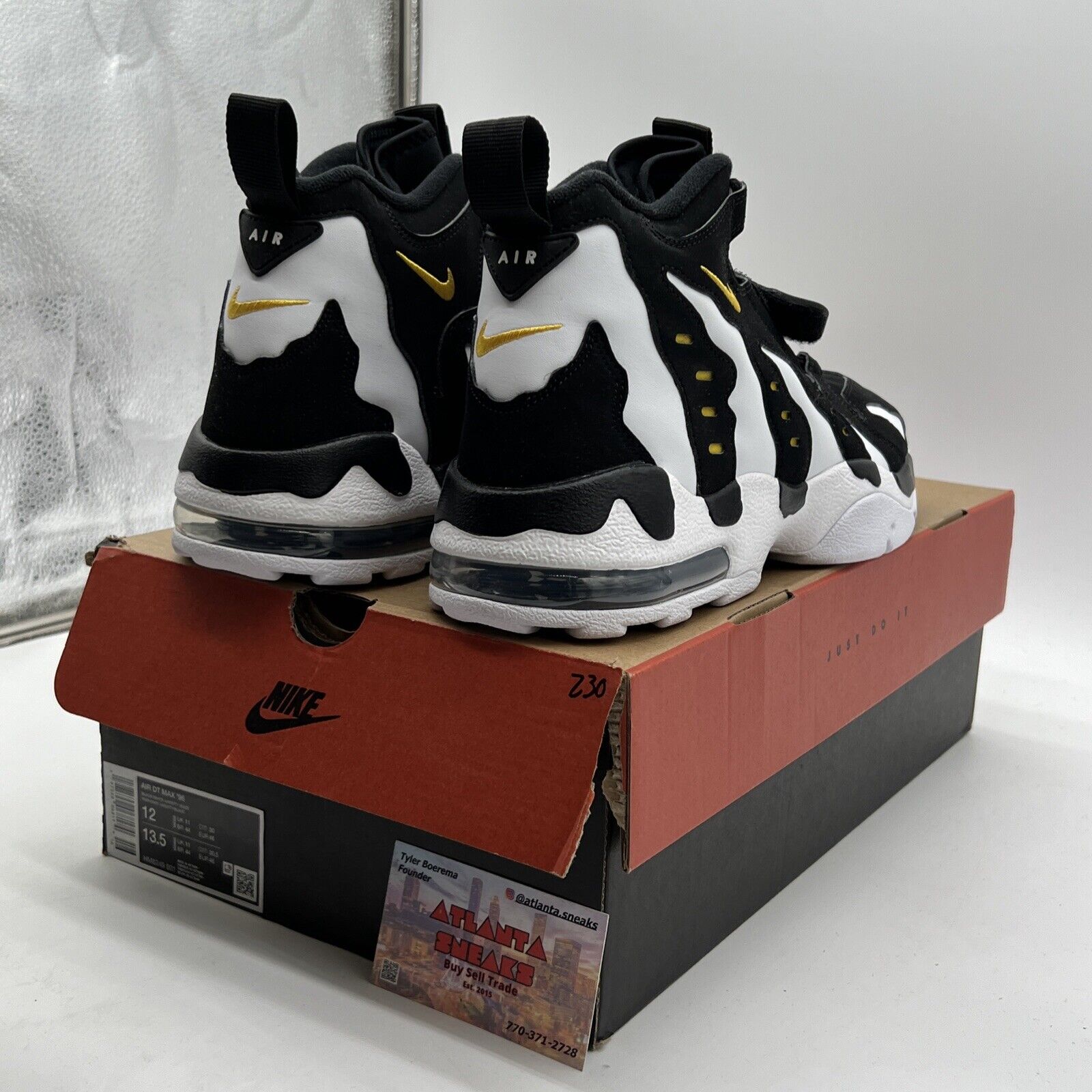 Size 12 - Nike Air DT Max ’96 2024 Black White Yellow Suede (HM8249-001)