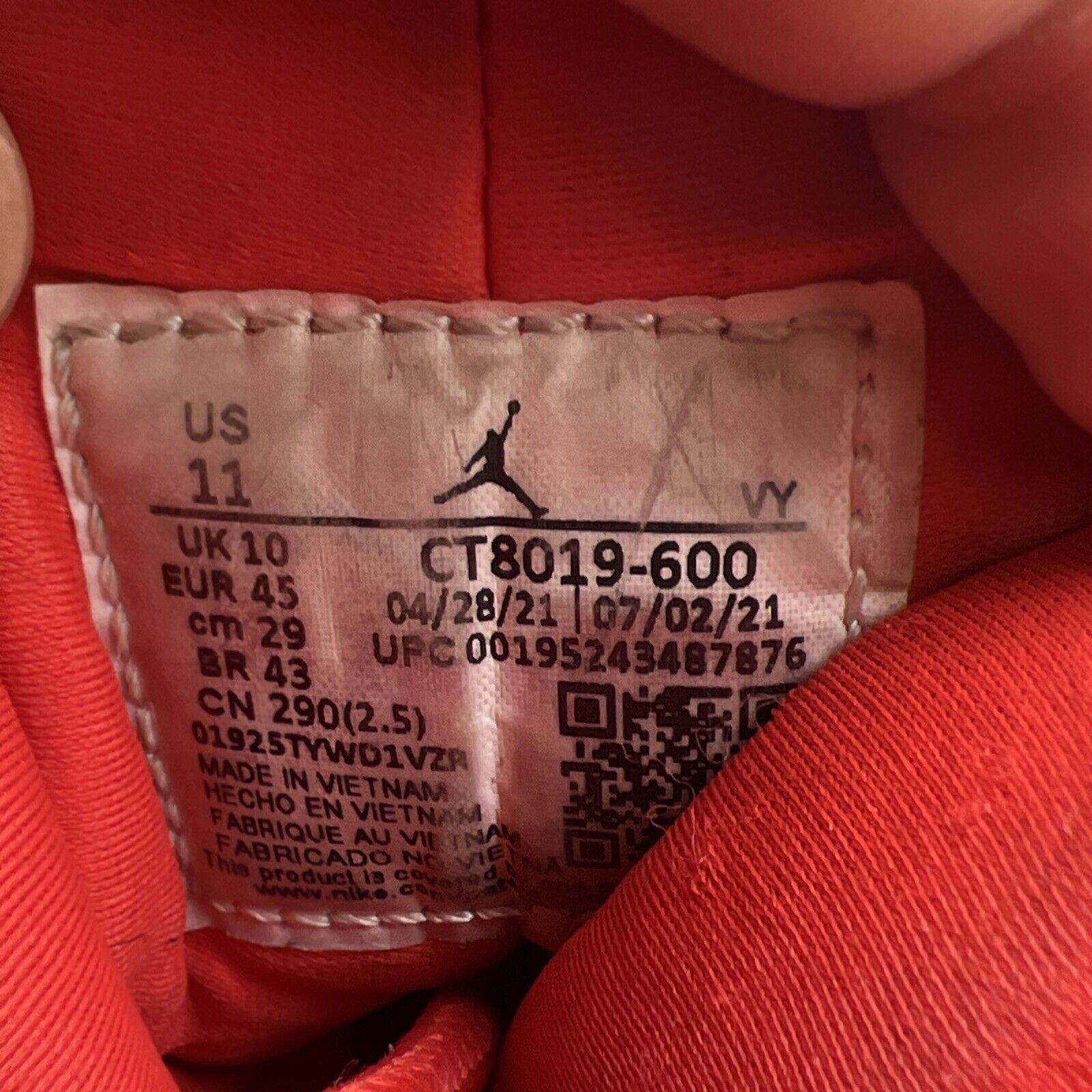 Size 11 - Air Jordan 9 Chile Red (CT8019-600)
