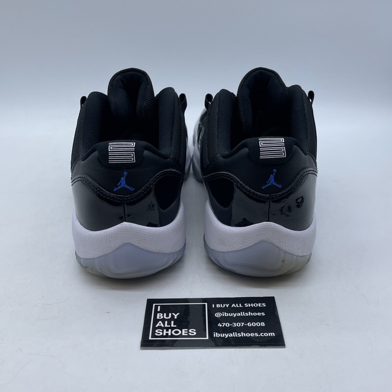 Size 8 - Air Jordan 11 Retro Low Space Jam Black Blue Suede Leather (FV5104-004)